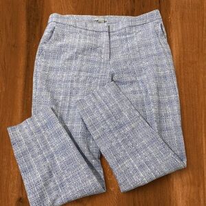 H&M Blue Textured Dress Pants Women’s Tailored Style